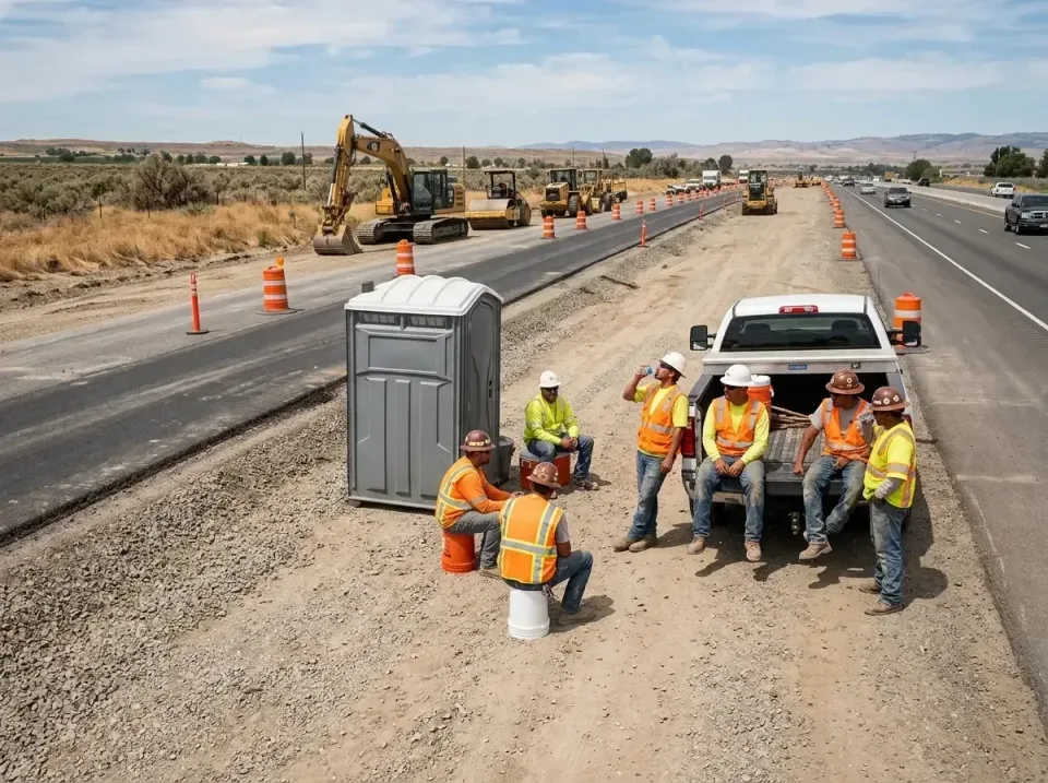 highway-road-construction-crew-007 — frequently asked questions, Porta Potty and Restroom Rentals in Moscow, ID